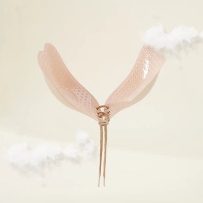 Seamless Self Adhesive Fly Bra Women Push up Bras Wedding Party Stick Invisible Silicone Chest Paste Reusable ﻿Summer plus Size