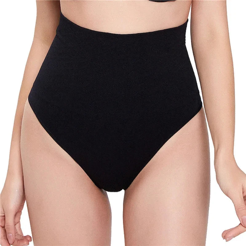 Women Thong Panty Shaper High Waist Tummy Control Panties Slimming Underwear Butt Lifter Belly Shaping Cincher Brief Shapewear